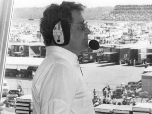 Hall of Fame motorsports broadcaster Barney Hall of MRN Radio passed away Tuesday at the age of 83. Photo: ISC Images & Archives via Getty Images