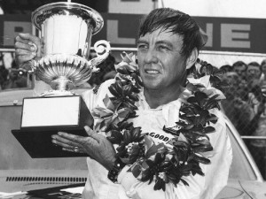 Bobby Isaac celebrates in victory lane after winning the 1971 Firecracker 400 at Daytona International Speedway.  Isaac will be inducted into the NASCAR Hall of Fame on Friday night.  Photo: ISC Archives via Getty Images