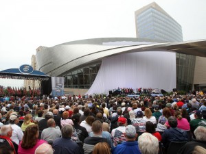 Events for the NASCAR Hall of Fame induction ceremonies have been postponed to Saturday afternoon due to winter weather in the Charlotte, NC area. Photo: NASCAR Media