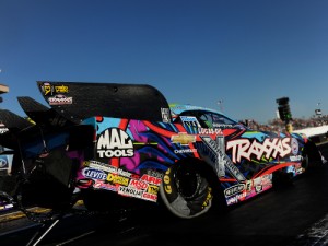 Courtney Force, seen here from earlier action, beat out Tim Wilkerson to score the Funny Car victory in Sunday's NHRA SpringNationals finals.  Photo: NHRA Media