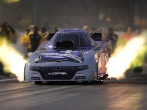 Jack Beckman topped Saturday's Funny Car qualifying for the NHRA Winternationals at Pomona.  Photo: NHRA Media