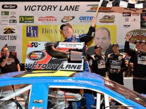 Justin Haley scored his first career NASCAR K&N Pro Series East victory earlier this year at Greenville-Pickens Speedway. Photo by Grant Halverson/NASCAR via Getty Images