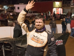 Riley Hickman drove to a clean sweep Sunday night in the RockAuto.com Winter Shootout finale for the NeSmith Chevrolet Dirt Late Model Series at Cochran Motor Speedway.  Photo by Richard Barnes/NeSmith Media