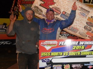 Danny Smith scored his first career USCS Sprint Car Series victory Friday night at Carolina Speedway.  Photo by Jacob Seelman