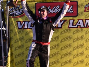 Deac McCaskill scored the win in the Late Model Stock portion of Sunday's CARS Tour season opener.  Photo by Kyle Tretow/CARS Tour