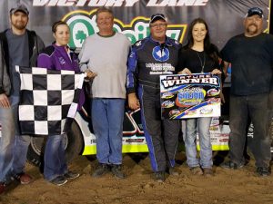 Delbert Smith kicked off the NeSmith Chevrolet Weekly Racing Series season at Salina Speedway  with a Week 4 win on Friday night.  Photo: Salina Speedway