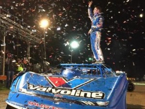 Josh Richards, seen here from an earlier win, took the victory Wednesday night at Ogilvie Raceway for the World of Outlaws Craftsman Late Model Series.  Photo: Josh Richard Racing