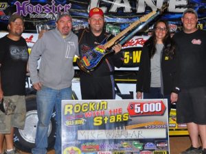 Mike Marlar scored the win in Saturday night's Southern All Stars Dirt Racing Series feature at Smoky Mountain Speedway.  Photo: MRM Racing