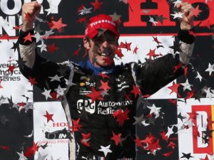 Simon Pagenaud scored his second straight Verizon IndyCar Series victory in Sunday's race at Barber Motorsports Park.  Photo by Chris Jones