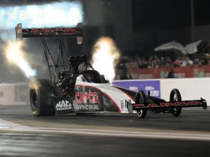 Steve Torrence powered to the top of the Top Fuel speed charts in Friday's NHRA SpringNationals qualifying at Royal Purple Raceway in Baytown, Texas. Photo: NHRA Media
