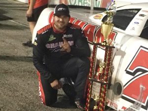 Casey Roderick, seen here from an earlier victory, scored his second Southern Super Series victory of the season Friday night at Five Flags Speedway.  Photo: Casey Roderick Motorsports