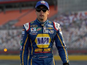 Chase Elliott walks down pit road during Friday's qualifying for the NASCAR Sprint Cup Series Coca-Cola 600 at Charlotte Motor Speedway.  Photo by Streeter Lecka/Getty Images