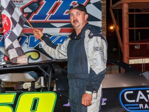 Dale Thurman scored his first Super Late Model victory of the season at Dixie Speedway Saturday night.  Photo by Kevin Prater/praterphoto.com