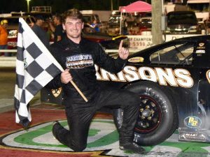 Kyle Grissom took the victory in Saturday's Southern Super Series race at Mobile International Speedway. Photo: Series PR