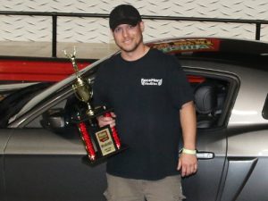 Nick Nicholson opened up the 2016 season of Friday Night Drags action with a victory in the Factory Street division on Atlanta Motor Speedway's pit road drag strip.  Photo by Tom Francisco/Speedpics.net