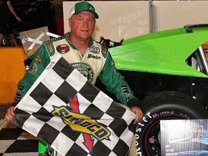 John Smith recorded his first career Southern Modified Racing Series victory Friday night at Anderson Motor Speedway. Photo: LWPictures.com