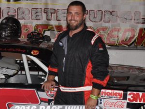 Ronnie McCarty captured his first Late Model Stock Car victory of the season Friday at Kingsport Speedway.  Photo by Randall Perry