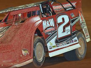 Dennis Franklin drove to his 10th career Southern Nationals Series victory Friday night at Swainsboro Raceway.  Photo: SNS Media