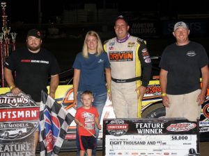 Shane Clanton scored his sixth World of Outlaws Craftsman Late Model Series victory of the season Thursday night at Quincy Raceways.  Photo by Jim DenHamer