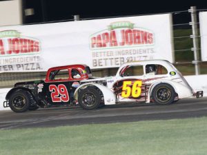Drivers battled for wins and for points championships during last week's Thursday Thunder Legends and Bandolero series season finale at Atlanta Motor Speedway. Photo by Tom Francisco/Speedpics.net