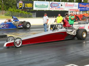 Bryan Smith took the victory in the firstof two Super Pro division Summit ET Series races held on Saturday at Atlanta Dragway.  Photo by Jerry Towns