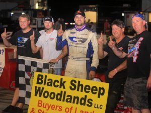 Casey Roderick scored Saturday night's Pro Late Model victory at Montgomery Motor Speedway.  Photo: MMS Media