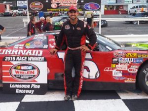 Kres VanDyke scored wins in both Late Model Stock features Saturday night at Lonesome Pine Raceway.  Photo: Lonesome Pine Raceway