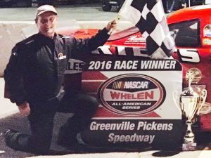 Veteran racer Randy Porter scored his first Late Model Stock victory of the season Saturday night at Greenville-Pickens Speedway.  Photo by Haley Wilbanks/GPS Photos