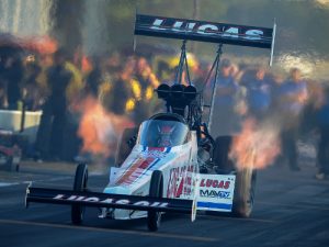 Richie Crampton led Saturday's Top Fuel qualifying for the NHRA Midwest Nationals at Gateway Motorsports Park.  Photo: NHRA Media