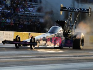 Antron Brown was fastest in Saturday's Top Fuel qualifying for the NHRA Mello Yello Drag Racing Series at the Texas Motorplex.  Photo: NHRA Media