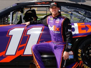 Denny Hamlin hopes to score a homestate win at Martinsville Speedway on Sunday, which would lock him into the Championship round of the Chase.  Photo: NASCAR Media