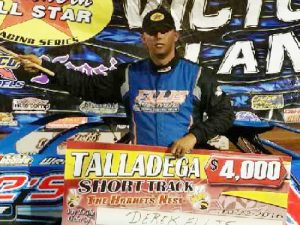 Derek Ellis took top honors and pocketed the $4,000 payday with a win in Saturday night's Southern All Star Series season finale at Talladega Short Track.  Photo: TST Media