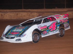 Billy Rushton drove to the Limited Late Model "Fall Brawl" victory Saturday night at Hartwell Speedway.  Photo by Heather Rhoades