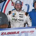 Jonathan Davenport came out on top of a battle of Peach State drivers to score his fifth World 100 victory at Eldora Speedway on Saturday night. Davenport, from Blairsville, Georgia, […]